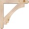 Ekena Millwork Imperial Craftsman Smooth Bracket w/ Offset Brace, Douglas Fir, 5 1/2"W x 30"D x 30"H BKT0604X30X30IMP04SDF - alternate 3